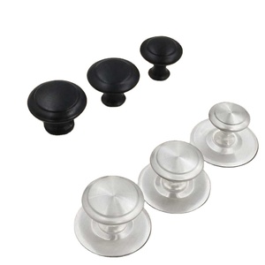 10 Piezas de Manijas de Puerta de Armario de Acero Inoxidable, Manija de Gabinete con Forma de Hongo, Manija Redonda Pequeña para Puerta de Armario y Cajón - Product Image 2