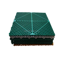 Dalles de sol de garage en PP emboîtables, robustes, en plastique, faciles à installer pour les ateliers et les garages commerciaux