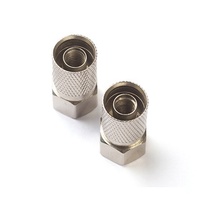 Connecteur à visser de type F Kico Twist sur câble coaxial RG6, en alliage de zinc argenté, 16 mm, pour adaptateur coupleur CCTV