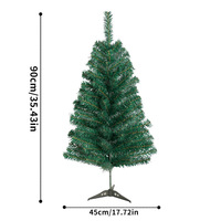 20% de réduction sur le stock d'arbres de Noël artificiels de 6 pieds (180 cm) en PVC vert, prix bas, vente directe d'usine, livraison rapide