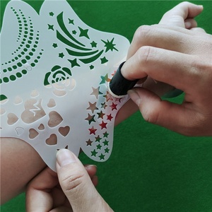 Cosméticos de belleza para niños <span class=keywords><strong>y</strong></span> niñas, diferentes direcciones, tablero de práctica, uso de esponja de maquillaje, plantilla de pintura facial - Product Image 3