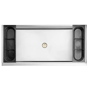 Thương mại ngoài trời và thanh trạm Ice bin Sink Bar Ice Bucket giỏ hàng với trượt bìa với Caster di động Ice bin - Product Image 5