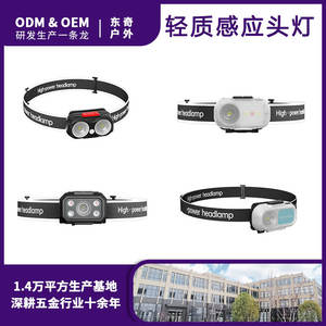 Lampe frontale LED étanche personnalisée pour l'extérieur, 1200 mAh rechargeable, lumière blanche, lampe de travail multifonctionnelle - Product Image 5