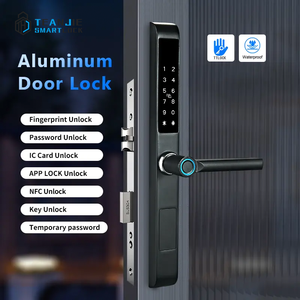 Chiave di sicurezza senza chiave digitale serratura porta TTLock Smart Fingerprint <span class=keywords><strong>Lock</strong></span> per porte in legno acciaio di vetro in alluminio - Product Image 2