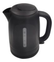 Bouilloire électrique sans fil noire de 1,7 L avec protection contre la surchauffe