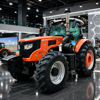 Tracteur agricole diesel 4x4 mini avec cabine de luxe et chargeur frontal, fourni par l'usine, pour l'agriculture au Kenya