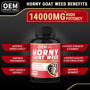 Hochdosierte Horny Goat Weed Kapseln Maca Tribulus Ashwagandha Nahrungsergänzungsmittel für Erwachsene - Verbessert Immunität Herz-Gehirn-Gesundheit - Product Image 2