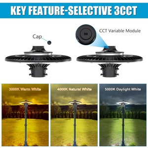 LIVRAISON GRATUITE aux États-Unis : Lampadaire extérieur <span class=keywords><strong>en</strong></span> aluminium avec éclairage LED étanche pour la décoration de patio, de jardin et de cour. - Product Image 3