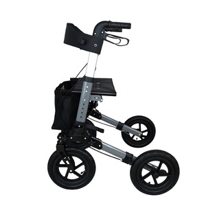 Foldable Lightweight Aluminum Medical Outdoor/Indoor <strong>Walker</strong> Rollator <strong>Seat</strong> <strong>for</strong> Adults 136kg Capacity RAPID RL16B ISO/CE Certified - Product Image 4