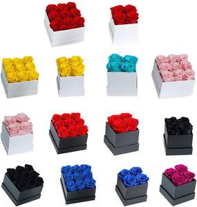 Rosa Eterna para Regalo del Día de la Madre, Rosas de Tacto Real, Rosas de Larga Duración, Flores Preservadas al por Mayor en Caja Cuadrada - Product Image 4