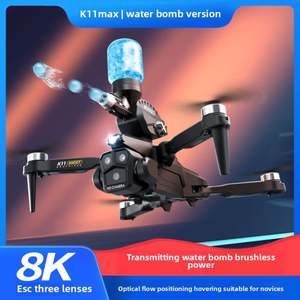 Dron K11 Max con Motor sin Escobillas, Flujo Óptico, Control Remoto de Cuatro Ejes, Tres Cámaras, Lanza Bombas de Agua - Product Image 2