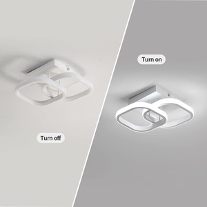 ไฟเพดาน LED ทรงกลมสุดสร้างสรรค์สำหรับห้องนั่งเล่นห้องนอนทางเดินระเบียงห้องโถงทำจากอะคริลิคสีดำแบบทันสมัย - Product Image 5