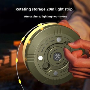 Warm Light Outdoor Camping <b>Tent</b> Lamp LY-M08-Charging <b>Canopy</b> Wind Rope Stall Colorful & Curl Design - Product Image 3