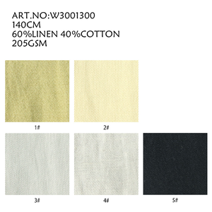 ผ้าลายทางผสมลินิน 60% คอตตอน 40% ผ้าสำหรับเสื้อคุณภาพสูง ผ้าฝ้ายผสมลินินย้อมเส้นด้าย ผ้าลายทางย้อมเส้นด้าย ได้รับการรับรอง GSR GOTS - Product Image 2