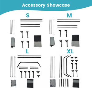الفاخرة التخييم للماء طوي الشمس حماية مرتفعة سرير كلب مع مظلة - Product Image 5