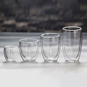 High Quality 350ml Double Wall Borosilicate Glass <b>Coffee</b> Mug Heat Resistant BPA Free Microwave Dishwasher Safe Reusable Hot Cold - Product Image 4