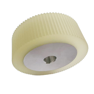 Rueda de rodillos de poliuretano (PU) de caucho de silicona de alta resistencia, núcleo de aluminio/acero inoxidable, transferencia de transportador 30A-95A con rodamiento - Product Image 4