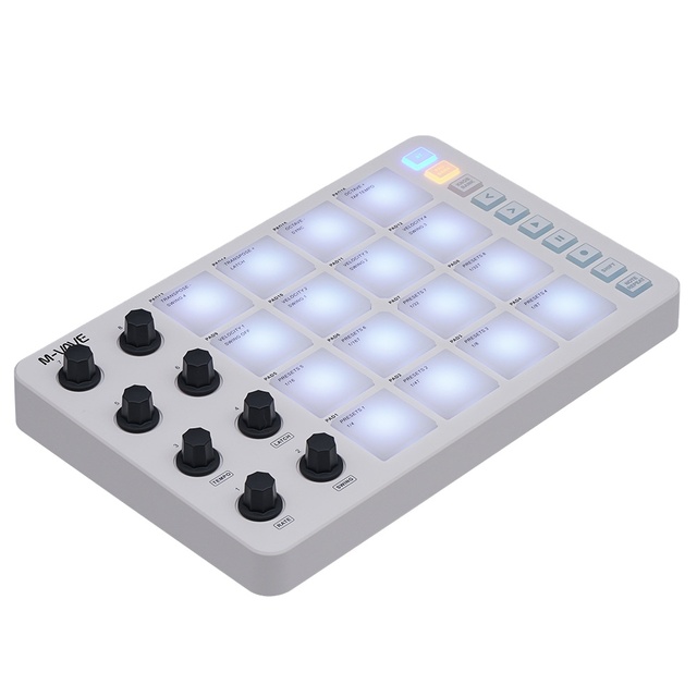 MIDI controller strike pad RGB backlight strike pad MIDI keyboard