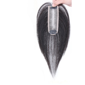 薄毛用ハンドタイドモノベースヘアピース ウィッグレット クリップイン モノフィラメント人毛 - Product Image 5