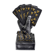 Casino Souvenirs 3 Couleurs Card Poker Métal Tournoi Gagnant Casino Poker Cup Trophée Poker Jeu De Prix Maison Décoration 1pcs