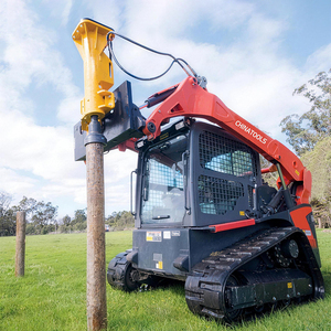 Marteau hydraulique <span class=keywords><strong>de</strong></span> piquage <span class=keywords><strong>de</strong></span> poteaux <span class=keywords><strong>de</strong></span> clôture pour chargeuse compacte, idéal pour les exploitations agricoles et les routes - Product Image 3