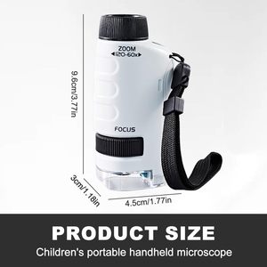 Mini microscope Little Marvin Miniscope 2025, nouveau mini microscope pour enfants, microscope de poche, votre petit scientifique - Product Image 2