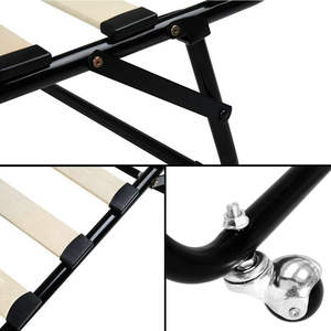 einfaches tragbares platzsparendes faltbares metall-versteckbett-mechanismus schlafzimmermöbel kabinen funktioneller bettgestell - Product Image 5