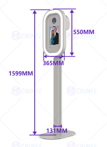 Nouveau design 2025 : Photobooth ovale moderne pour iPad et appareil photo reflex numérique, avec angle de tête réglable, idéal pour la location et les événements. - Product Image 2