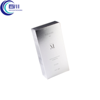 Caja de Regalo de Papel Plateado al por Mayor con Logotipo Impreso en Lámina y Blíster para Perfumes, Aceites, Péptidos y Productos Cosméticos