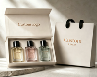 Boîte magnétique de luxe personnalisée, boîte cadeau et artisanale, insert en mousse EVA, boîtes d'emballage en carton, boîte d'emballage pour parfum, sac de shopping en papier