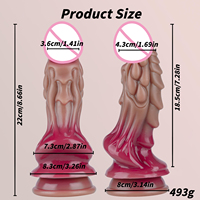 LEXIANG Dildo réaliste de forme spéciale, jouets sexuels en silicone géants pour femmes