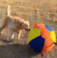 Set Mainan Bola Anjing Raksasa, Bola Tahan Gigitan untuk Golden Retriever, Mainan Interaktif, Bola Hewan Peliharaan untuk Hiburan Mandiri