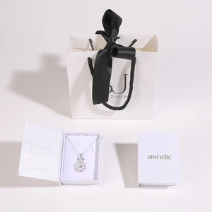 Caja de regalo rectangular de cartón con cierre magnético ecológico para pulseras del Día de San Valentín - Empaque impreso personalizado - Product Image 5