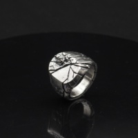 Nouveau Modèle Fait Sur Commande 925 Argent Style Gothique Hommes Bague