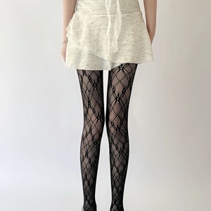 Japanese Style Jk Pantyhose Black Mesh Ultra Thin 0D Sheer Women's Tights For Spring Summer - Product Image 1