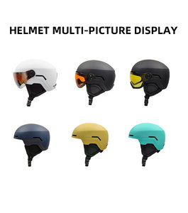 Casco de esquí con gafas certificado CE EN1077, casco de snowboard de seguridad ABS EPS resistente a impactos para deportes de carreras alpinas - Product Image 5