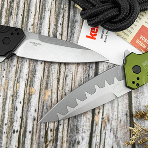 Navaja de bolsillo plegable Ker shaw Dividend 1812 CPM-D2 de acero inoxidable para camping y senderismo EDC con mango de aleación de aluminio T6 - Product Image 3