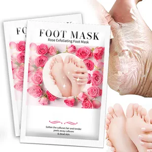 OEM rose bio masque de peeling des pieds dissolvant de peau morte masque de soin des mains et des pieds Peeling exfoliant soins de la peau des pieds masque adultes T/T