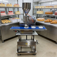 Machine de remplissage automatique quantitative en acier inoxydable ZD2OOE-A, équipement pour l'industrie alimentaire, pour la superposition de gâteaux et le détail de la surface