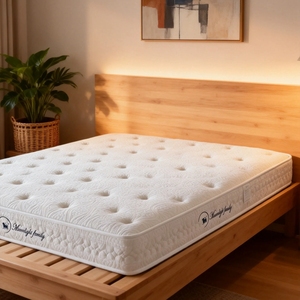Servicio OEM/ODM, Colchón de Muelles Ensacados, Látex Natural, Logotipo Personalizado, Fabricado en Fábrica, Enrollado y Empaquetado, Colchón con Resorte y Cubierta de Algodón - Product Image 2