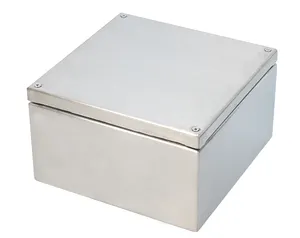 Caja impermeable IP67 para exteriores, caja de empalme de acero inoxidable, caja de Panel eléctrico