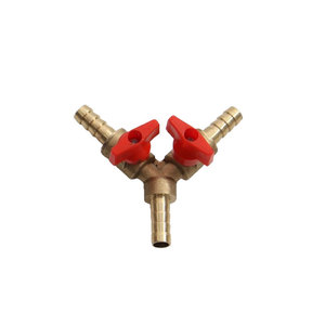 Brass Gas Tee Valve 1/2 In Port Size Ball Valve For Water And Gas Pipes - Product Image 1