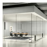 Cloison de séparation de bureau en verre trempé sans cadre, transparente, anti-rayures, Low-E, sur mesure, 10 mm, 12 mm, pour décoration