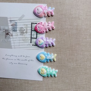 Nuevos Adornos de Resina con Diseño de Espina de Pescado, Coloridos y con Temática de Dibujos Animados, para Manualidades, Decoración de Fundas de Teléfono y Horquillas para <span class=keywords><strong>Niñas</strong></span> - Product Image 1