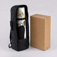Planche à pagaie gonflable en PVC de 10,5 pieds (320x83x15cm) avec kit d'accessoires complet, pagaie, pompe, leash, aileron et sac à dos