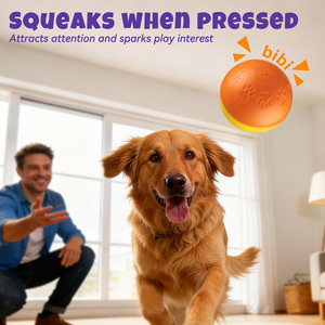 Jouet interactif pour animaux de compagnie en matériau TPR 2026 : Balles sonores creuses pour chien, jouet à mâcher et distributeur de nourriture - Product Image 4