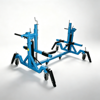 Kit de rôtissoire de voiture portable réglable de 2000lb, support rotatif de réparation de carrosserie en acier pour les travaux de réparation de carrosserie de véhicule