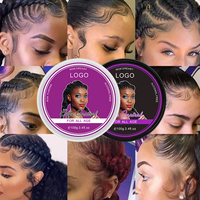 Marque privée Extra forte tenue cheveux bord contrôle vente entière personnalisé sans Logo pas de flocon sans étiquette perruque bord contrôle Gel
