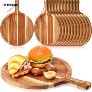 Planche à découper et plateau de service en bois d'acacia TRESUN, moderne, avec poignée, durable, antidérapant, passe au lave-vaisselle - Product Image 6