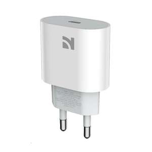 Cargador USB-C NCC 20W CD-0501 EU, Carga Rápida PD, Compacto y Seguro, Blanco - Product Image 1